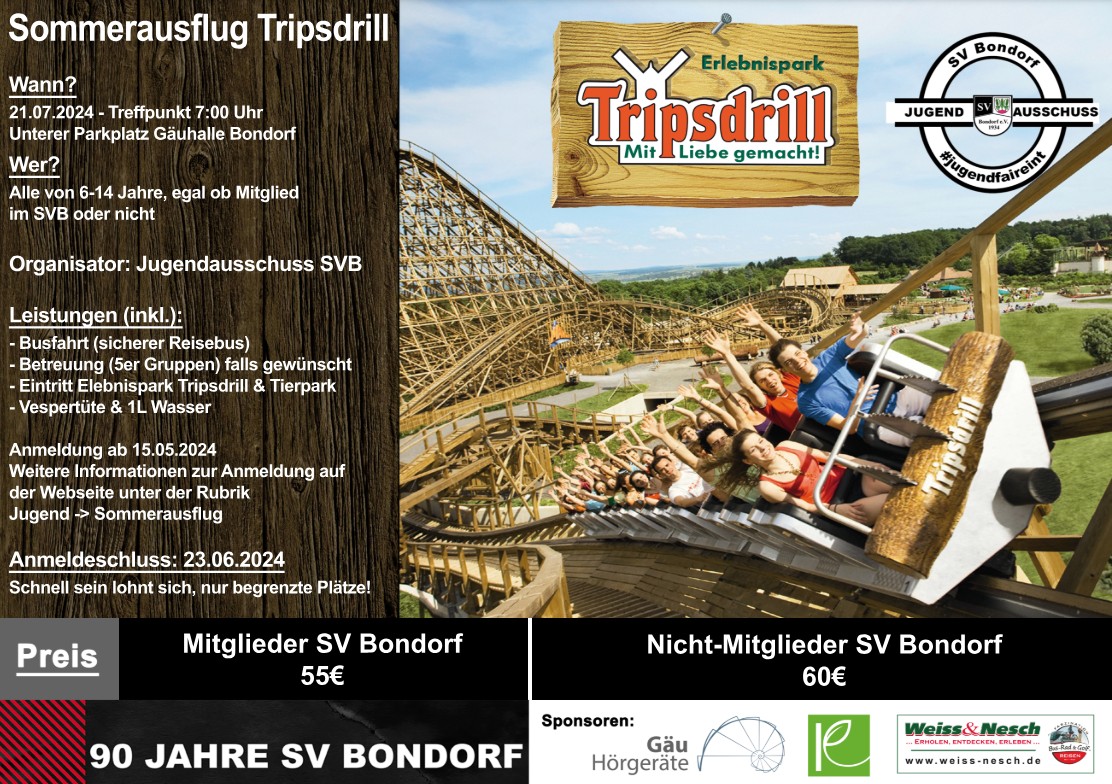Sommerausflug Tripsdrill 2024